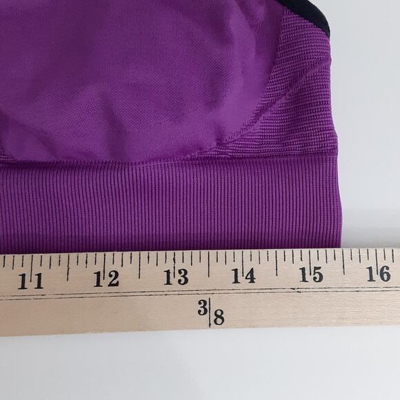 Lululemon Go Steady Seamless Sports Bra Racerback Purple Womens 2 Athletic Dance - Picture 8 of 9